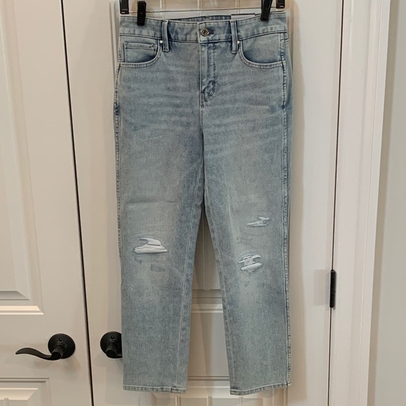 White House Black Market Denim - NWT White House Black Market Sculpt Straight Crop High Rise Blue Ankle Jeans 2